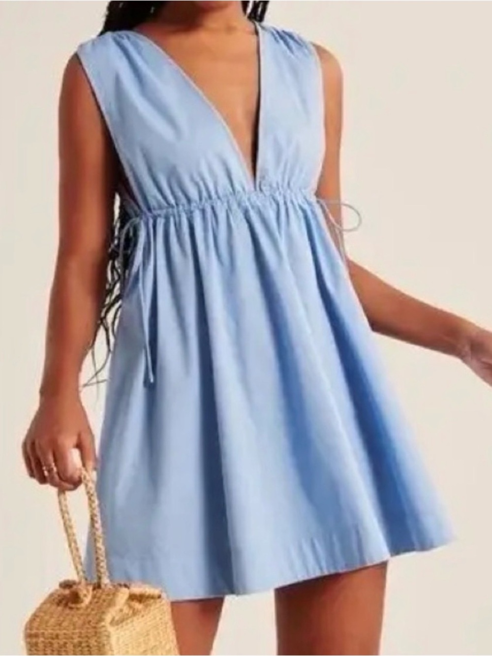 Abercrombie & Fitch Light Blue Mini Dress - Picture 3 of 3